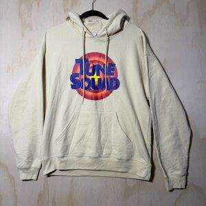 Space Jam A New Legacy Tune Squad Hoodie Men’s M Beige Warner Bros Looney Tunes